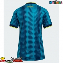 Camisa de Futebol Colômbia Equipamento Secundário Mulheres Mundo 2026 Manga Curta
